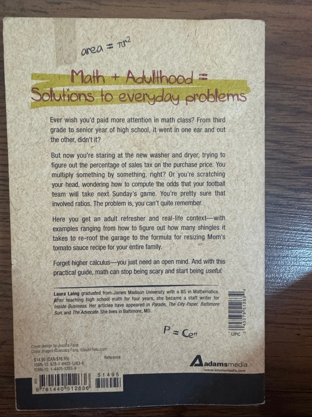 Math for Grownups by - Laura Laing C1.LBk.3